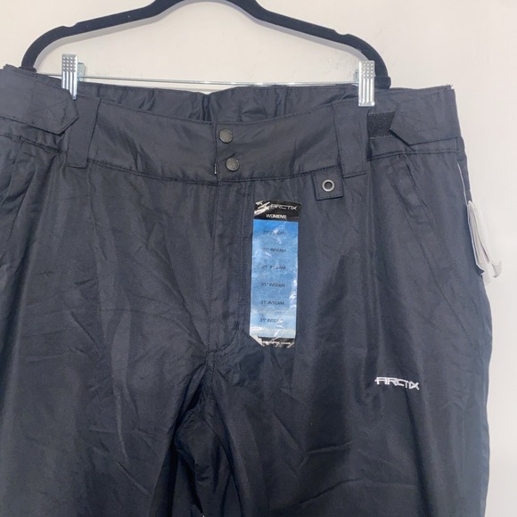 NEW Arctix Insulated Snow Pants Black Women's 2X (20-22W) 31" Inseam NWT Zip Leg - Picture 2 of 9